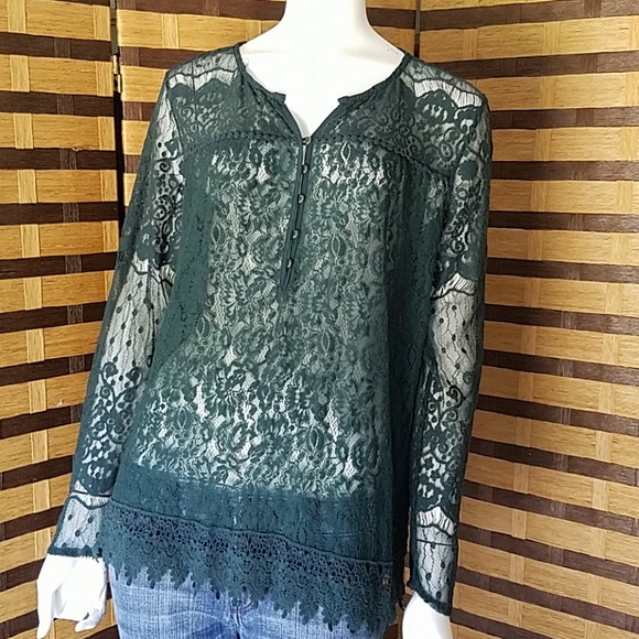 Knox Rose Tops - EUC! Knox Rose lace top